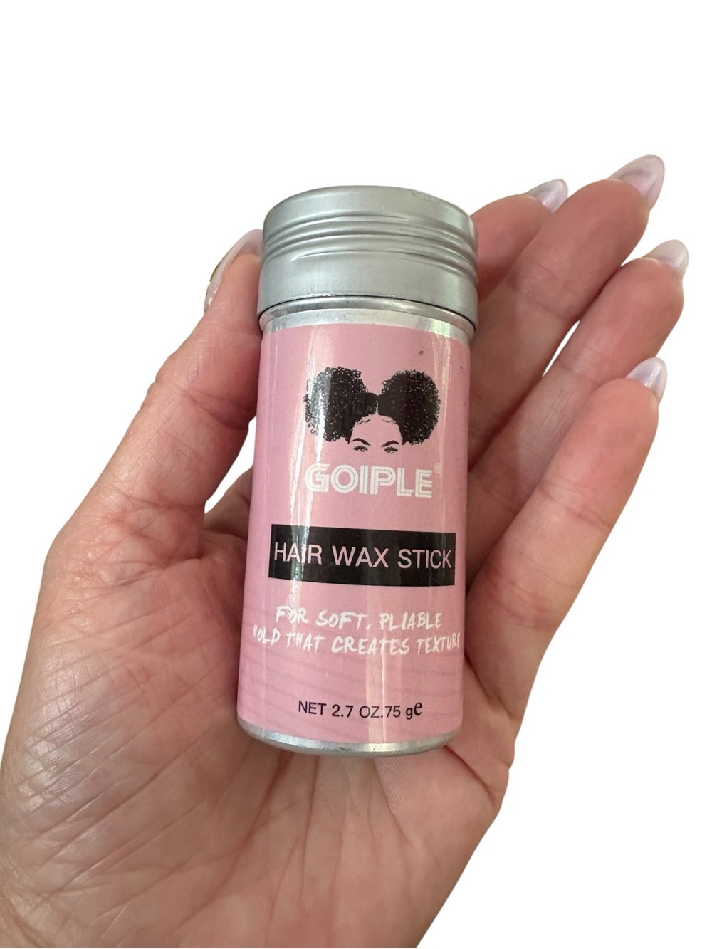 GoIPLE Pink Hair Wax Stick - Soft, Pliable Hold